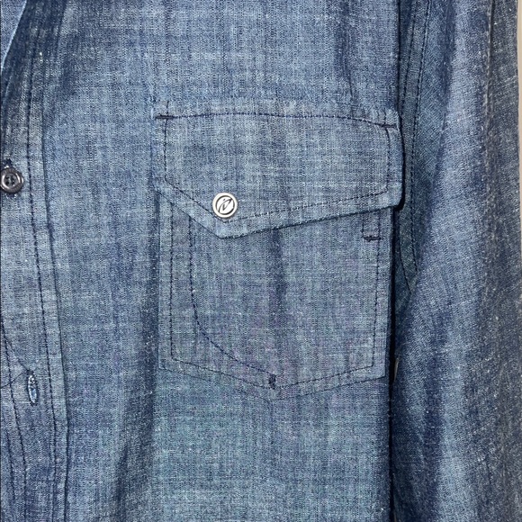 Classic Indigo Button-Down Shirt - Picture 3 of 5